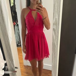 Jay Godfrey cutout short red dress